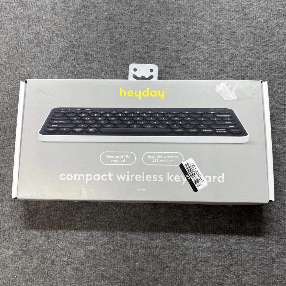 Wireless Keyboard - heyday - Black/White Open Box